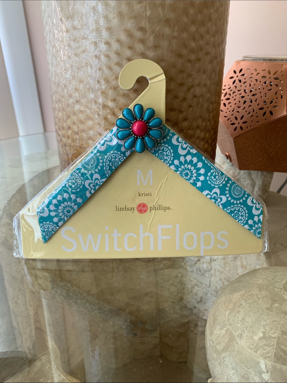 SwitchFlops kristi teal design for Medium Flipflops
